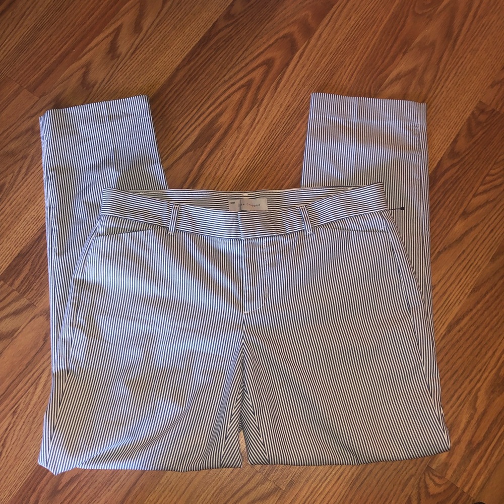 Gap Slim Cropped Striped pants women size 4